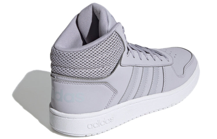 (WMNS) adidas Hoops 2.0 Mid 'Grey White' FW3504