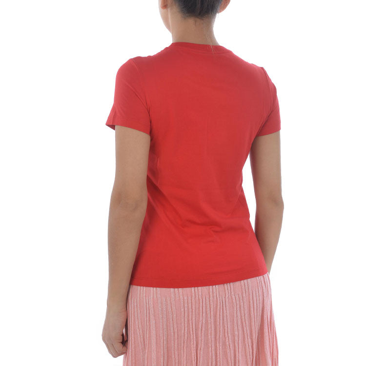 KENZO Tiger Head Pattern Round Neck Short Sleeve Red FA52TS7214YB-21