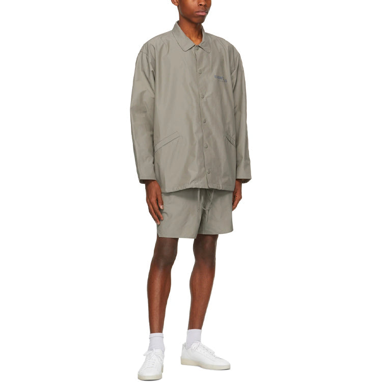 Fear of God Essentials FW21 Souvenir Jacket 'Taupe' FOG-FW21-082