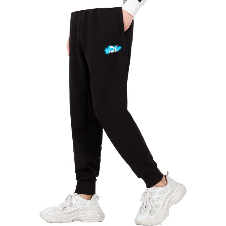 PUMA Trend Graphic Logo Pants 'Black' 536088-01