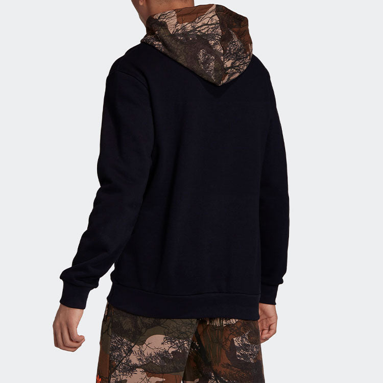 adidas originals Camo Block Hdy Camouflage logo Printing Pullover Black GD5956