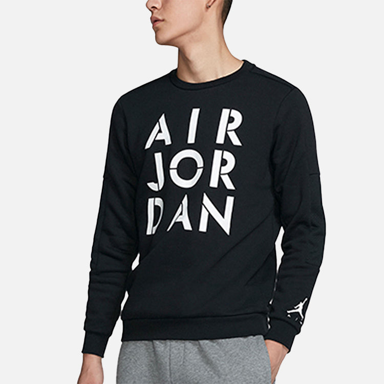 Air Jordan Alphabet Printing Round Neck Black CK1355-010