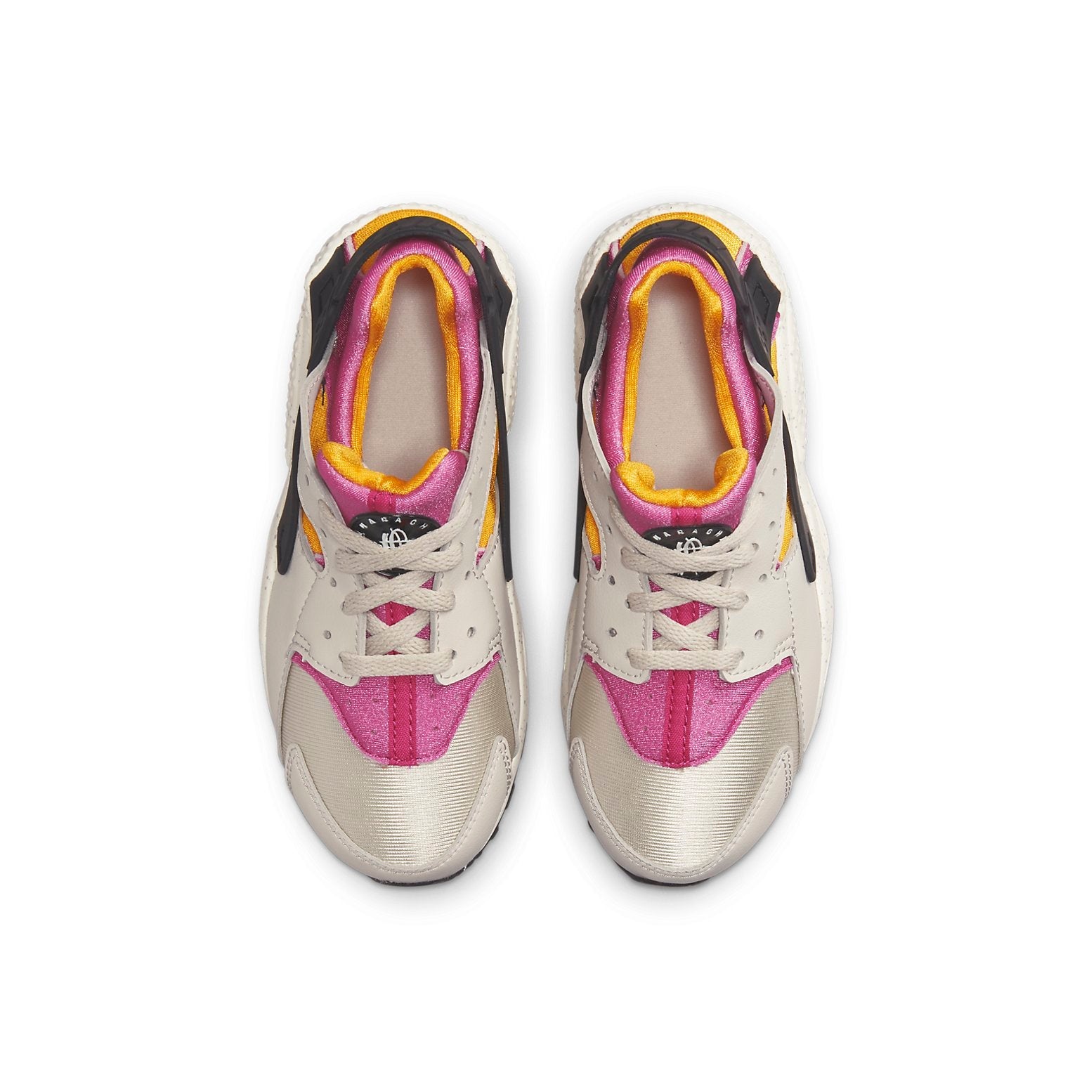 (PS) Nike Huarache Run 'Light Bone University Gold Pink' 704949-043