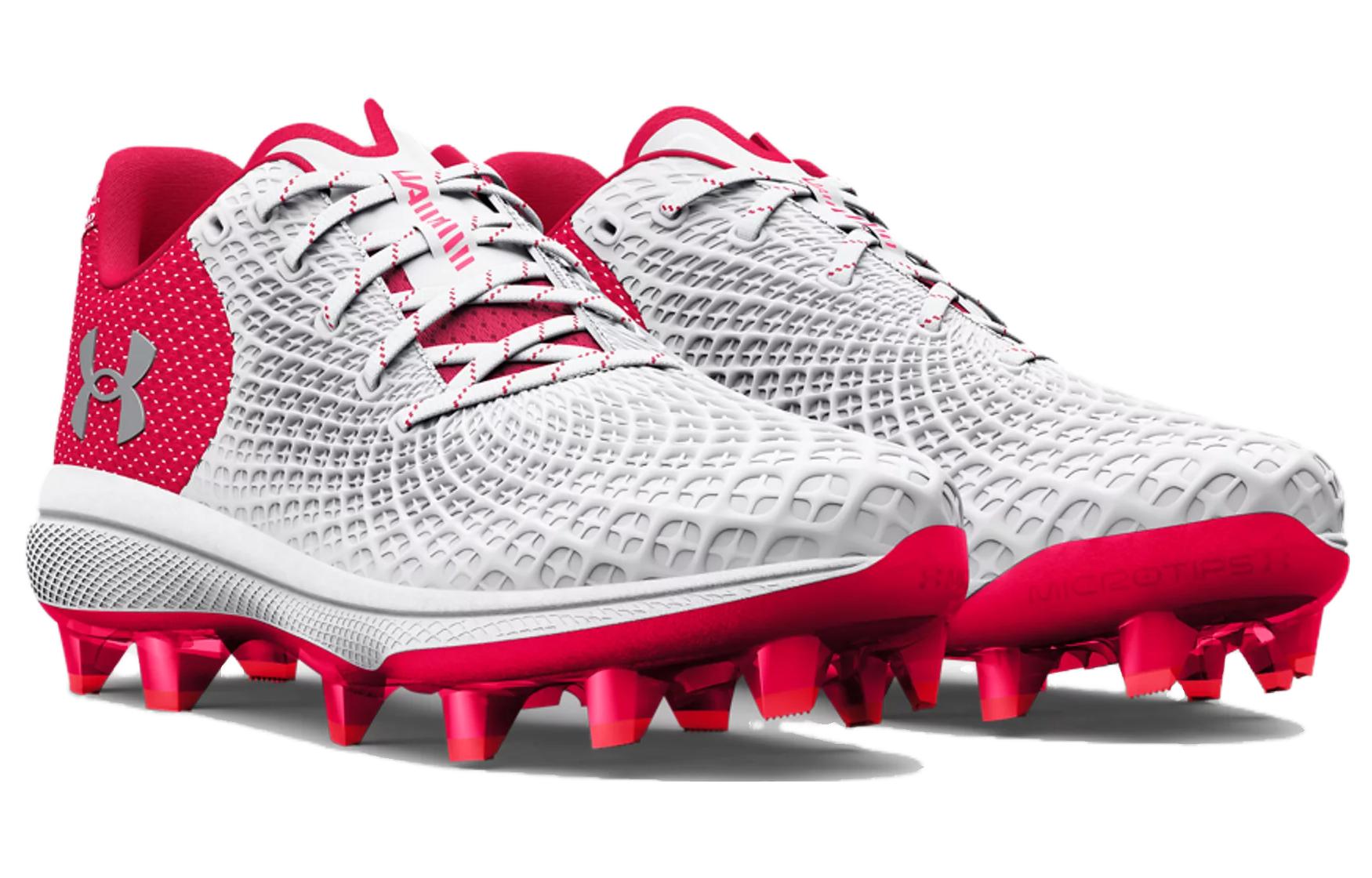 (WMNS) Under Armour Glyde 2 MT TPU 'White Red' 3026603-101