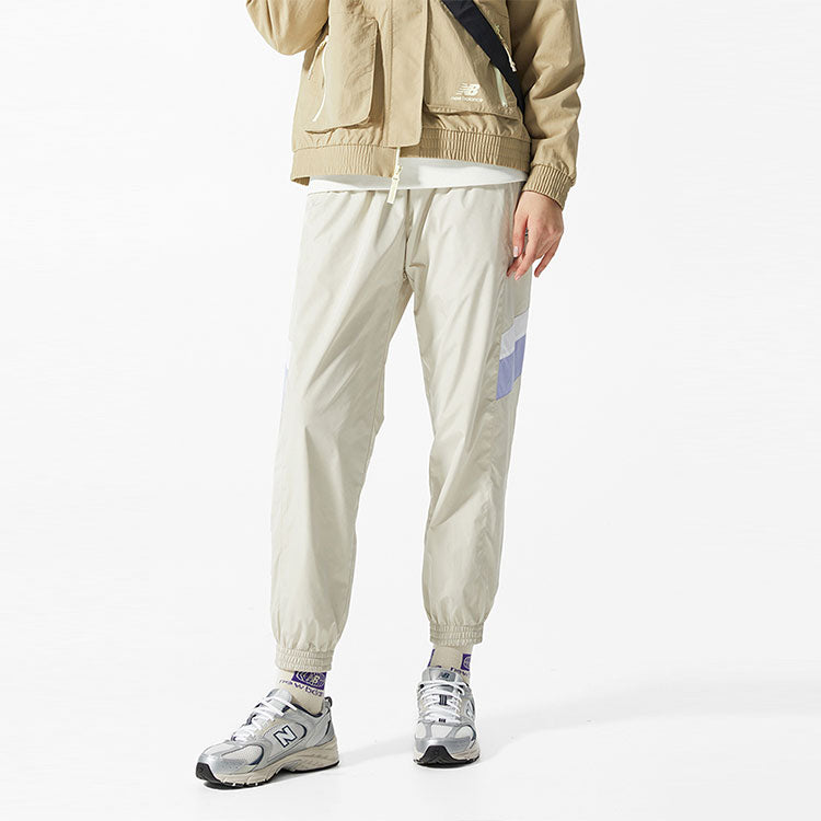 New Balance Sportswear Pants Asia Sizing 'Beige Blue' 5TC17133-BEI