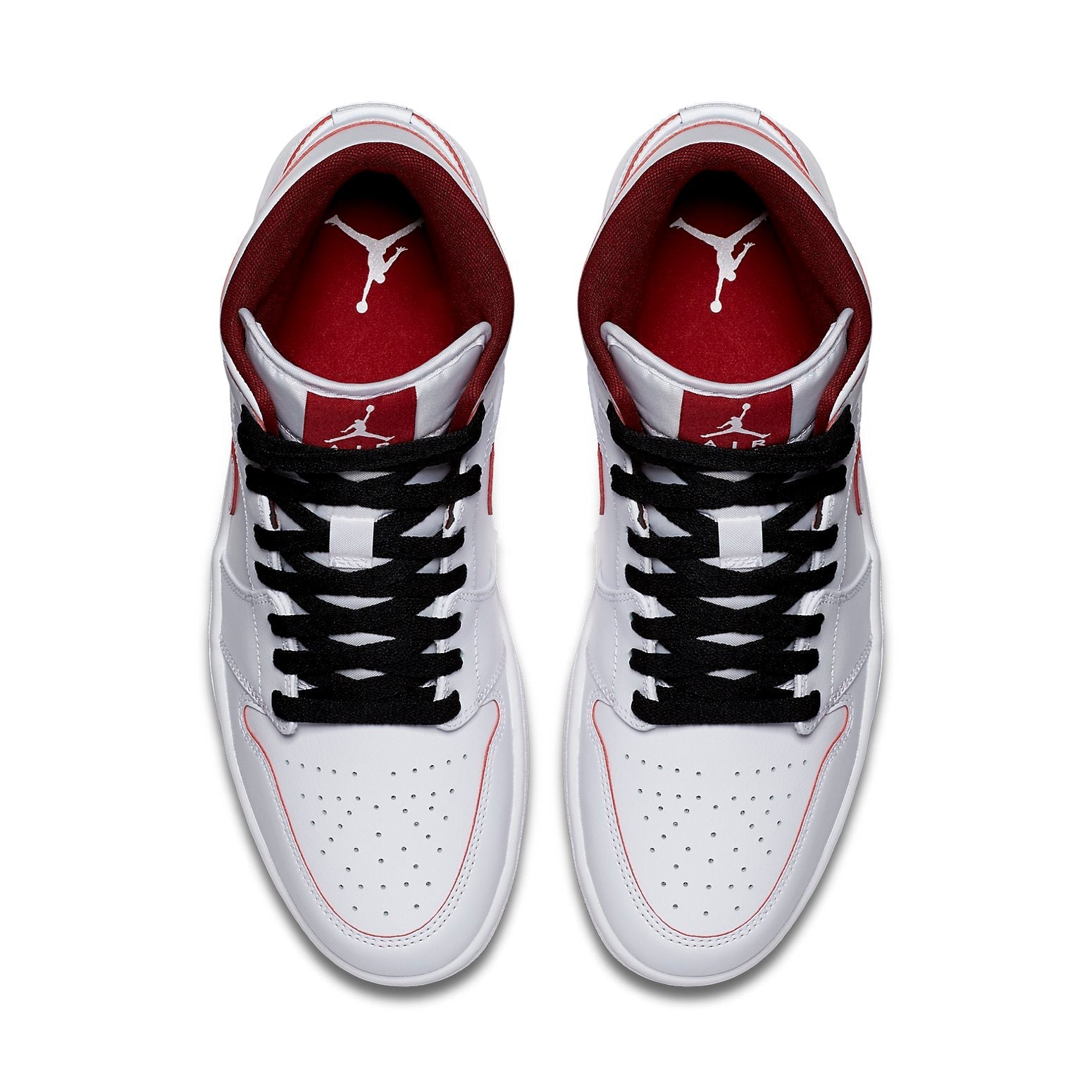 Air Jordan 1 Retro Mid 'White Gym Red' 554724-103