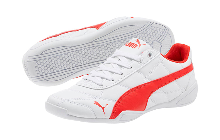 (GS) PUMA Tune Cat 3 Low Top White/Red 361208-14