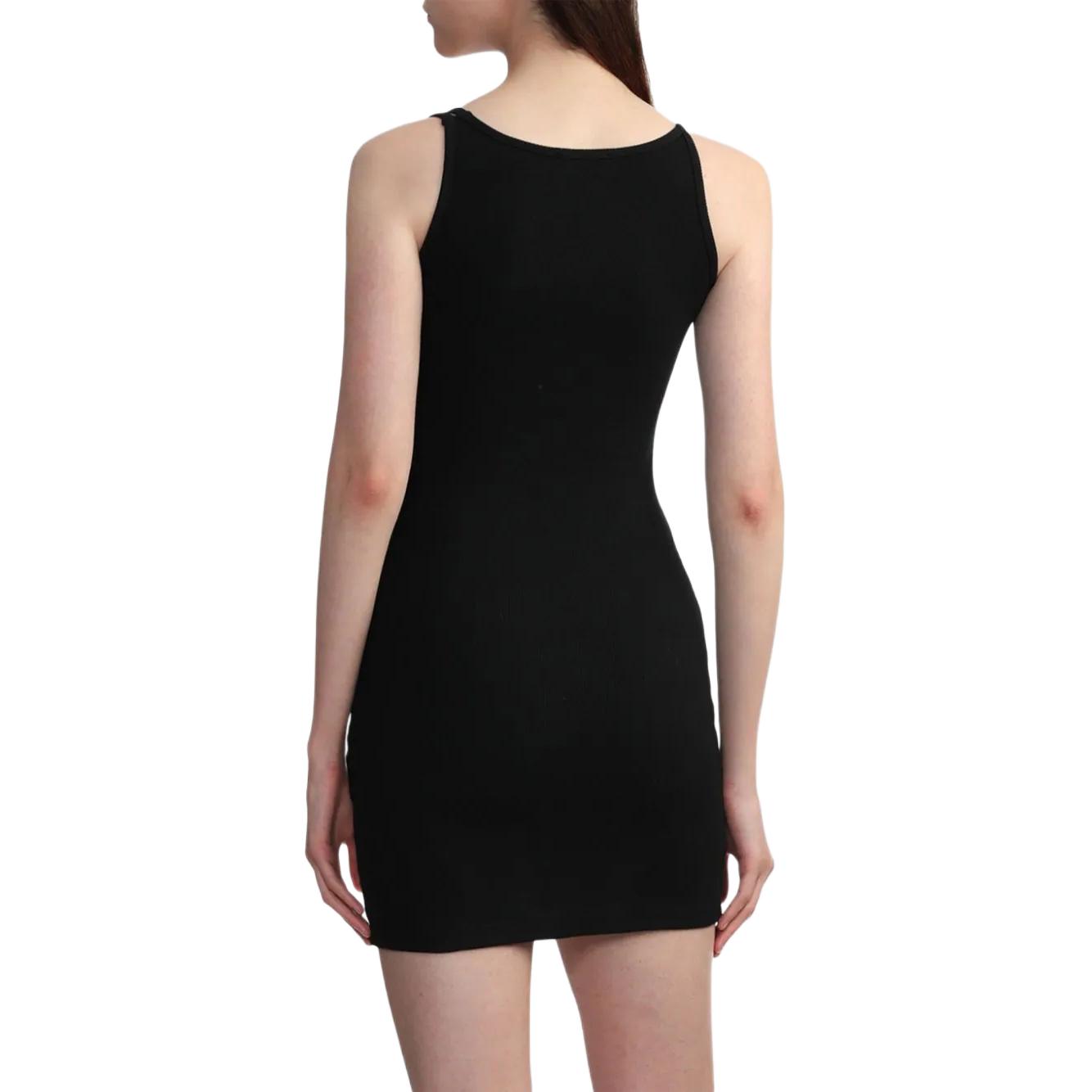 (WMNS) Off-White Off Stamp Rib Basic Tank Dress 'Black White' OWDB304C99JER0021001