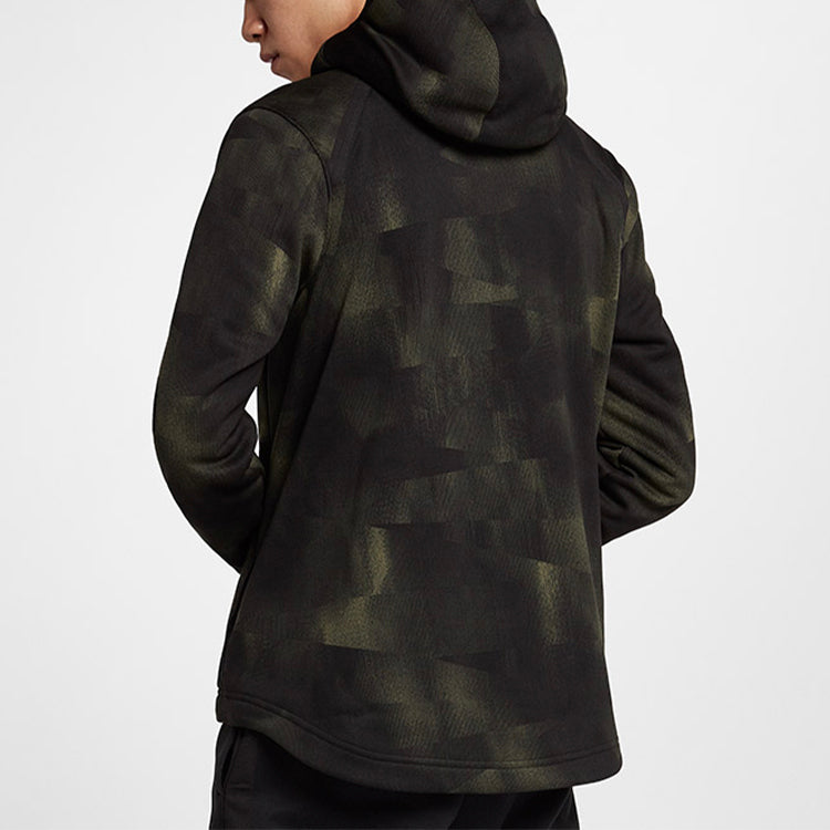 Nike LeBron James Sports Basketball Hooded Jacket Camouflage Green AV5897-355