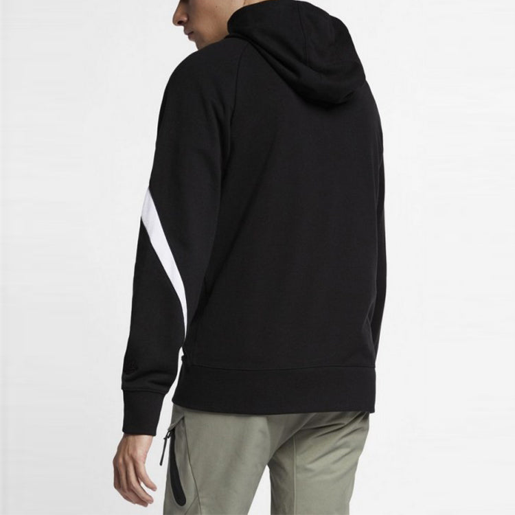 Nike Large Logo Printing Sports Hooded Jacket Black AR3084-010