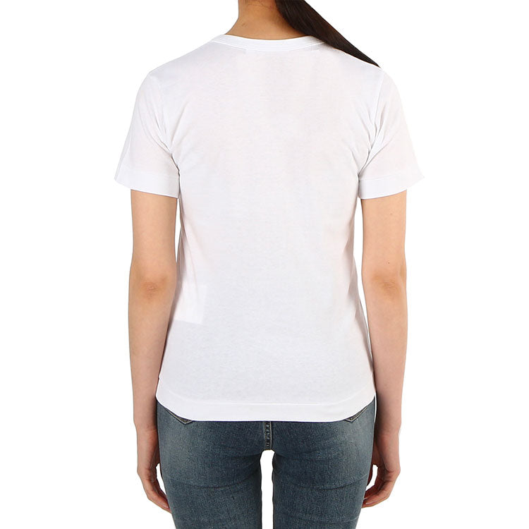 (WMNS) COMME des GARCONS PLAY Half Heart Logo Tee 'White Red' AZ-T033-051-1