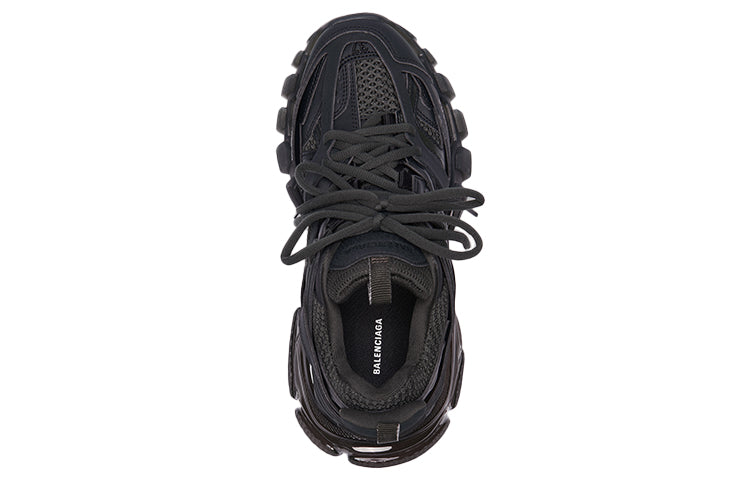 (WMNS) Balenciaga Track Clear Sole Low-Top Nylon Sports Shoes Black 647741W3BM11000