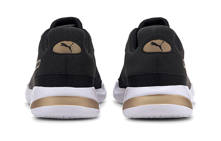 (WMNS) PUMA Jaro Metal Low Top Running Shoes Black/White 193135-02