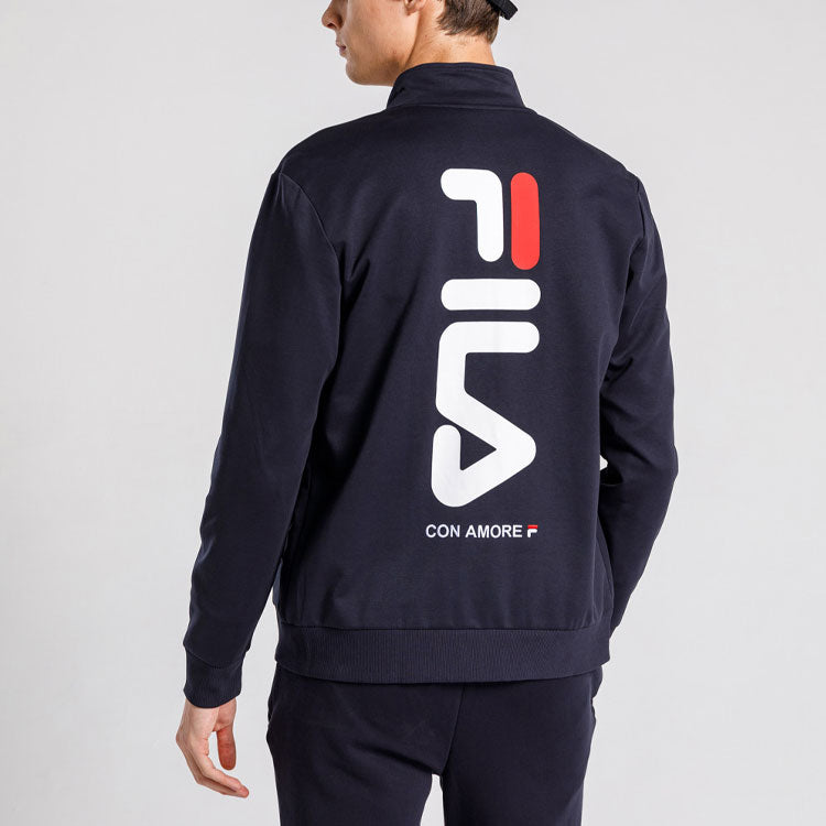 FILA Sports Knit Long Sleeves Jacket Blue F11M028504F-NV