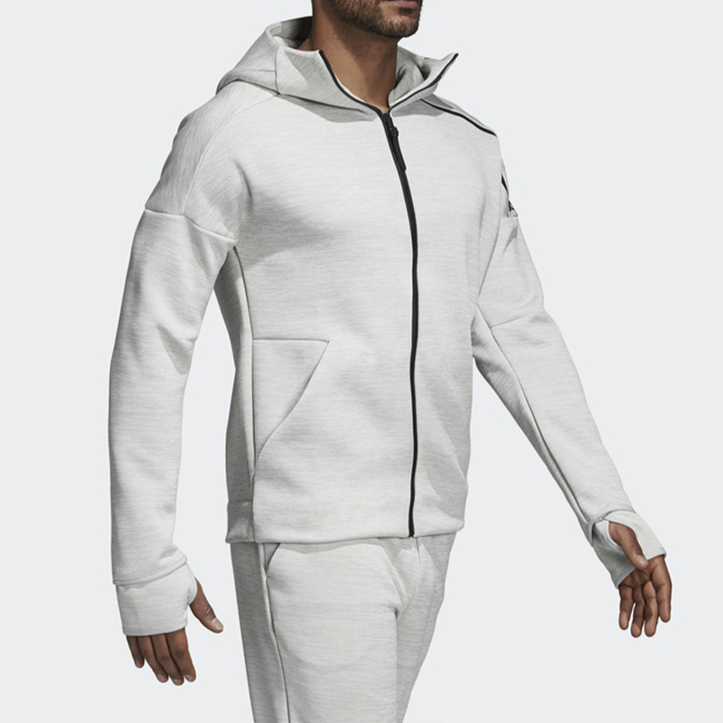 adidas M ZNE hd FR Hooded Jacket Silver Gray CY9904