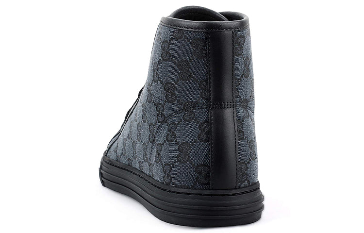 Gucci Monogram High Top Sneakers 'Black' 426188-KQWM0-1948