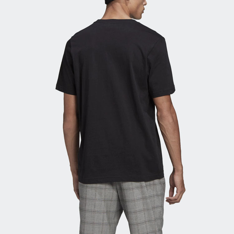 adidas originals Casual Breathable Sports Round Neck Short Sleeve Black GN3406