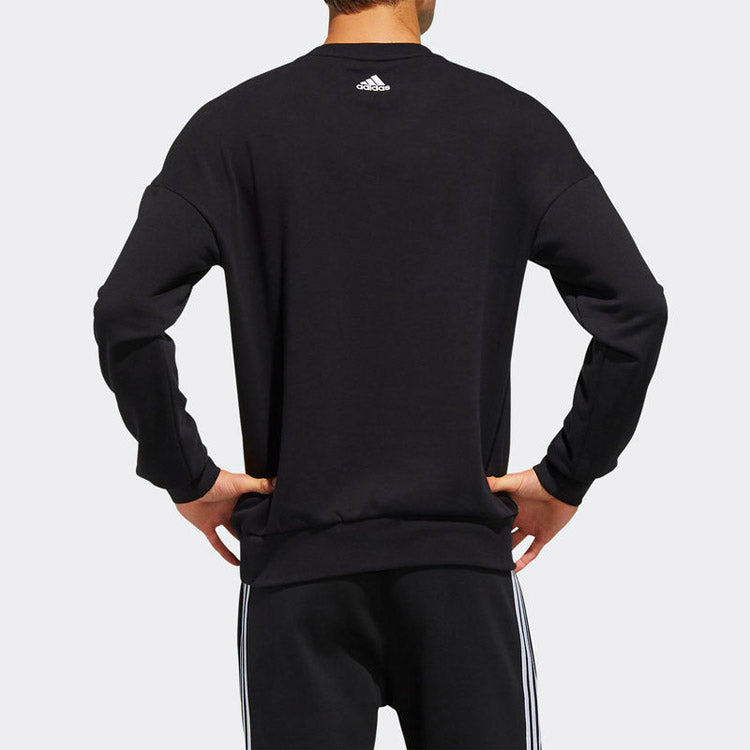 adidas Athleisure Casual Sports Round Neck Pullover Knit Black FM9426