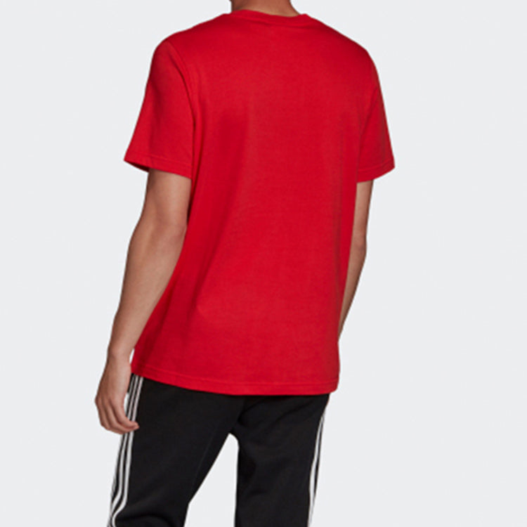 Men's adidas originals Logo Short Sleeve Red T-Shirt FM3791