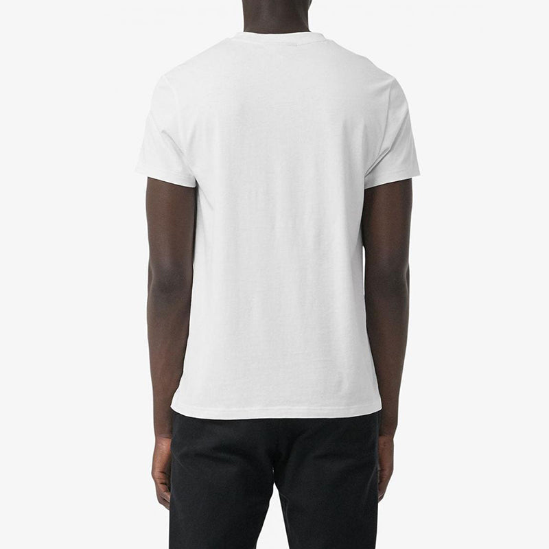 Burberry Logo Cotton Short Sleeve Men's White 80040561