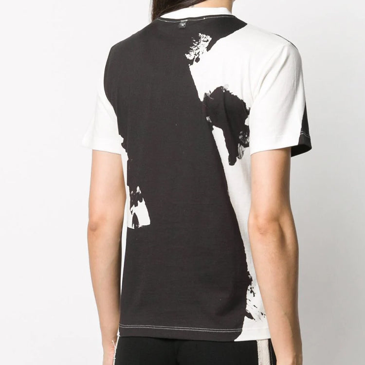 (WMNS) Off-White Pattern Short Sleeve Black OWAA049S20JER0020110