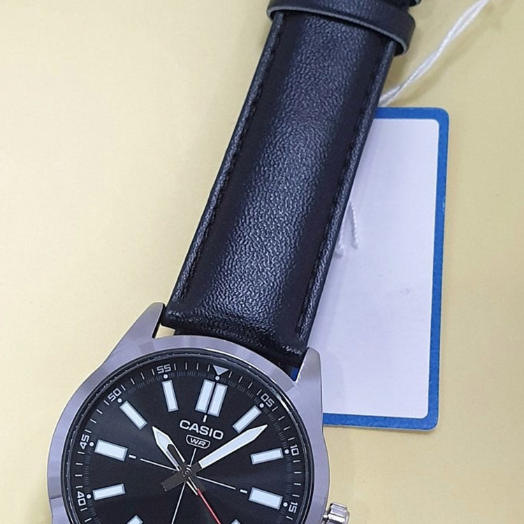 Casio Dress Pointer Display Analog Watch 'Black Silver White' MTP-VD02L-1E