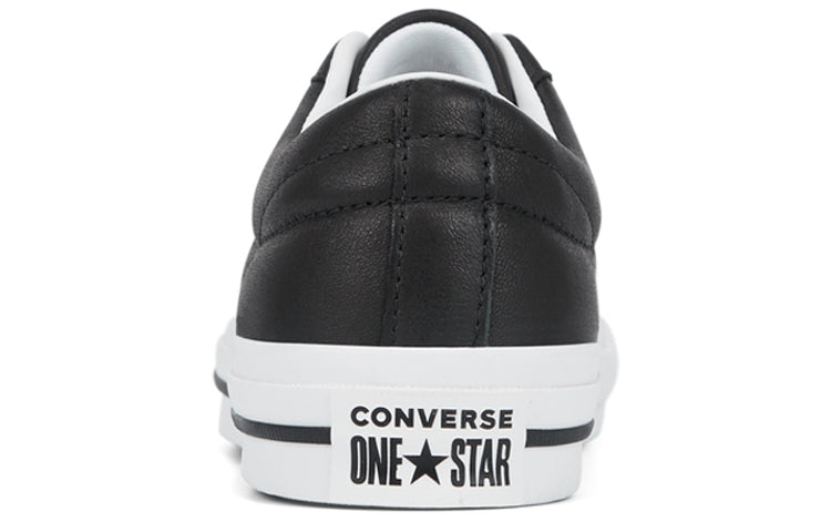 Converse Leather One Star Low Top 'Black White' 163385C