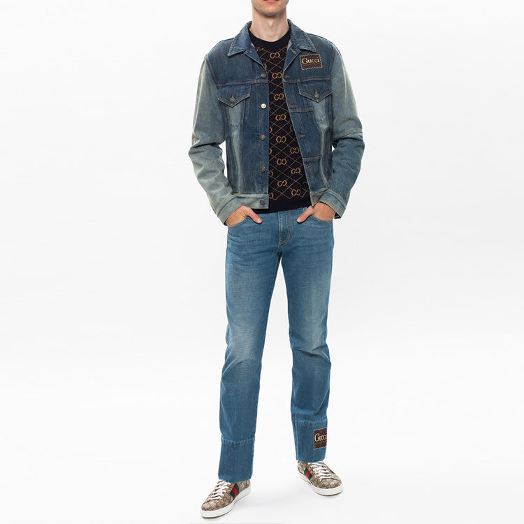 Men's Gucci GG Knit Navy Blue 626288-XKBFB-4795