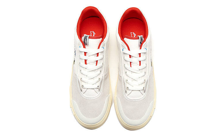Li-Ning Steven Harrington x Ollie Skate Shoes 'White Grey Red' AETR003-1