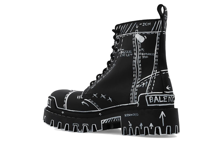 (WMNS) Balenciaga Strike L20 Ankle Boots 'Black' 590974WBEF21090