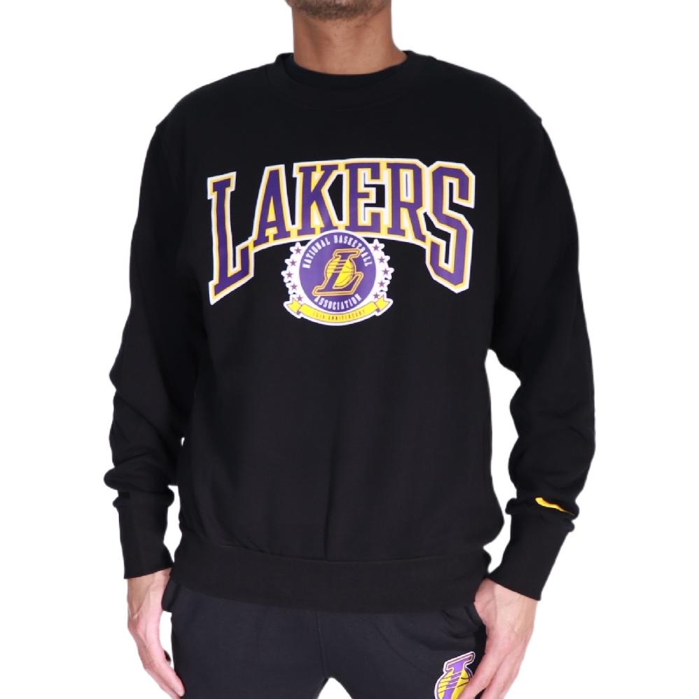 Men's Nike Los Angeles Lakers Fleece Lined Stay Warm Pullover Round Neck Sports Black DN4905-010