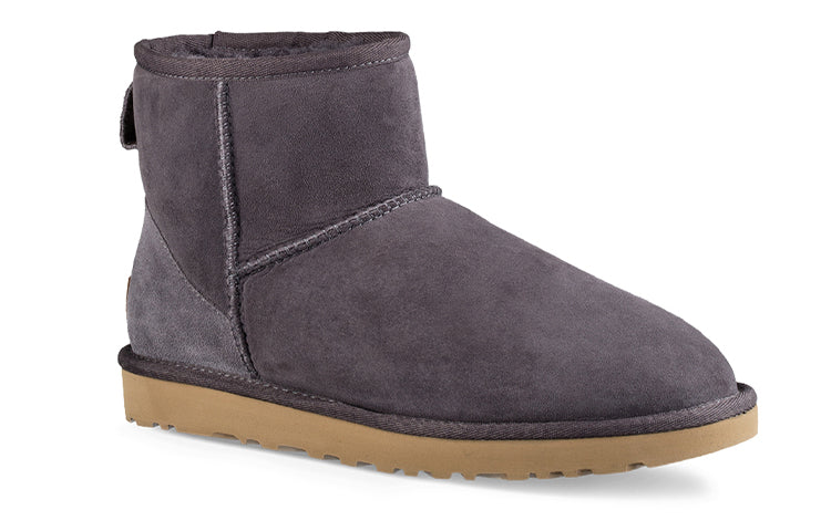 (WMNS) UGG Classic Mini II Short Boots 2.0 Fleece Lined Purple Gray 1016222-NHT