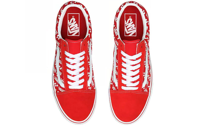 Vans Old Skool 'Logo Repeat - Racing Red' VN0A4U3BW35