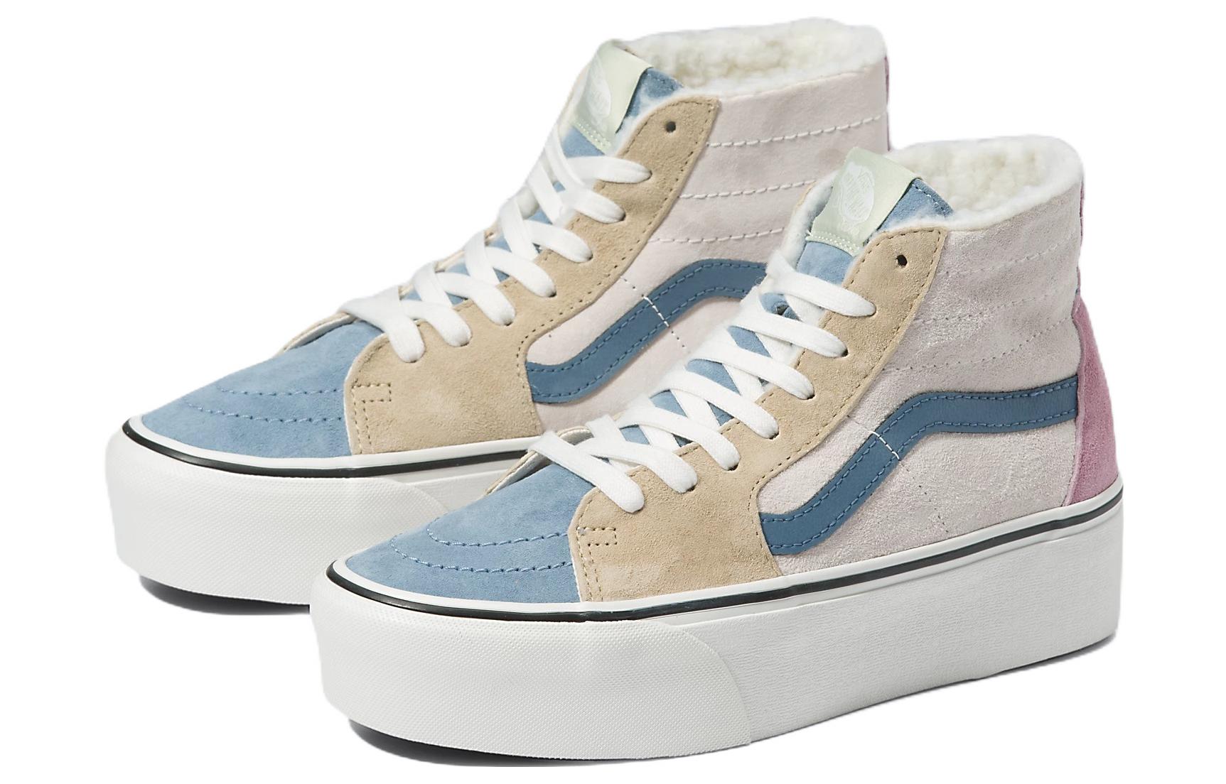 Vans SK8 HI Tapered Stackform 'White Blue Pink' VN0A7Q5PMUL