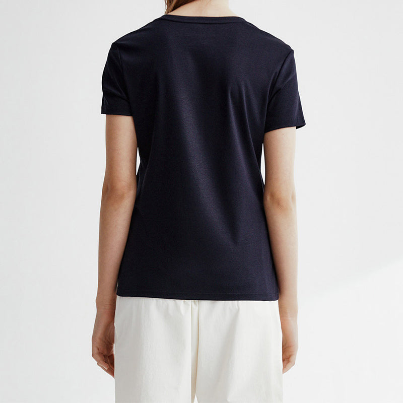 (WMNS) FILA Stylish Simplicity Sports Short Sleeve Blue F61W028111F-NV