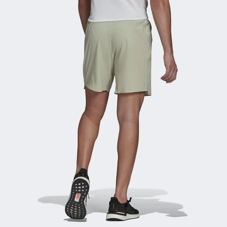 adidas Solid Color Running Sports Breathable Shorts Green GJ9879