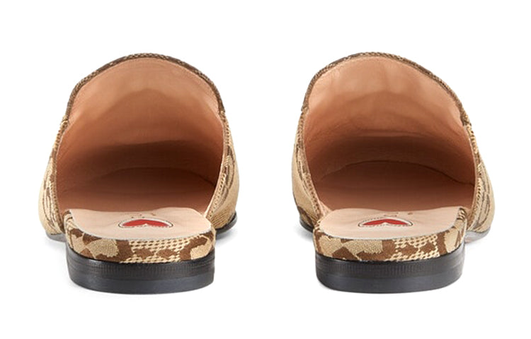 (WMNS) Gucci Jumbo GG Princetown Slipper 'Camel Ebony' 475094-UKO60-2588