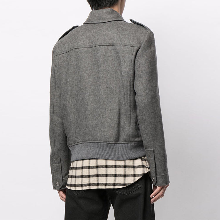 Off-White SS21 Logo Multiple Pockets Jacket Gray OMEA271R21FAB0010800