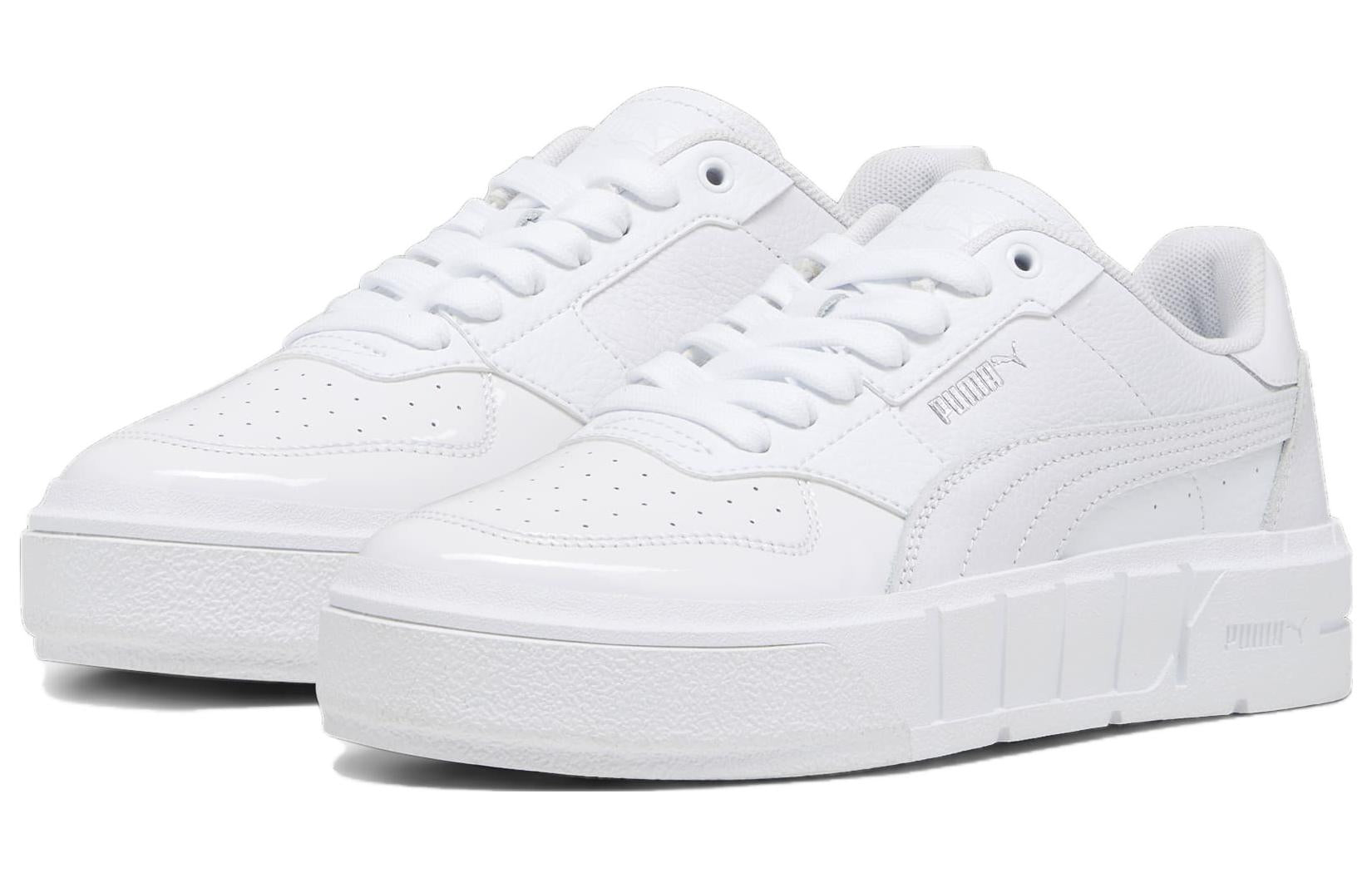 (WMNS) PUMA Cali Court Patent Shoes 'Triple White' 394755-02