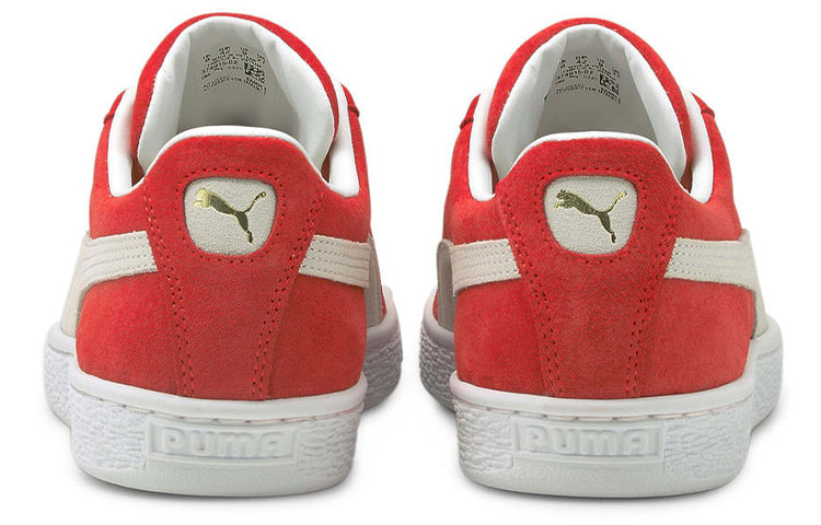 PUMA Suede Classic Xxi Minimalistic Cozy Retro Casual Skate Shoes Unisex Red White 385378-02
