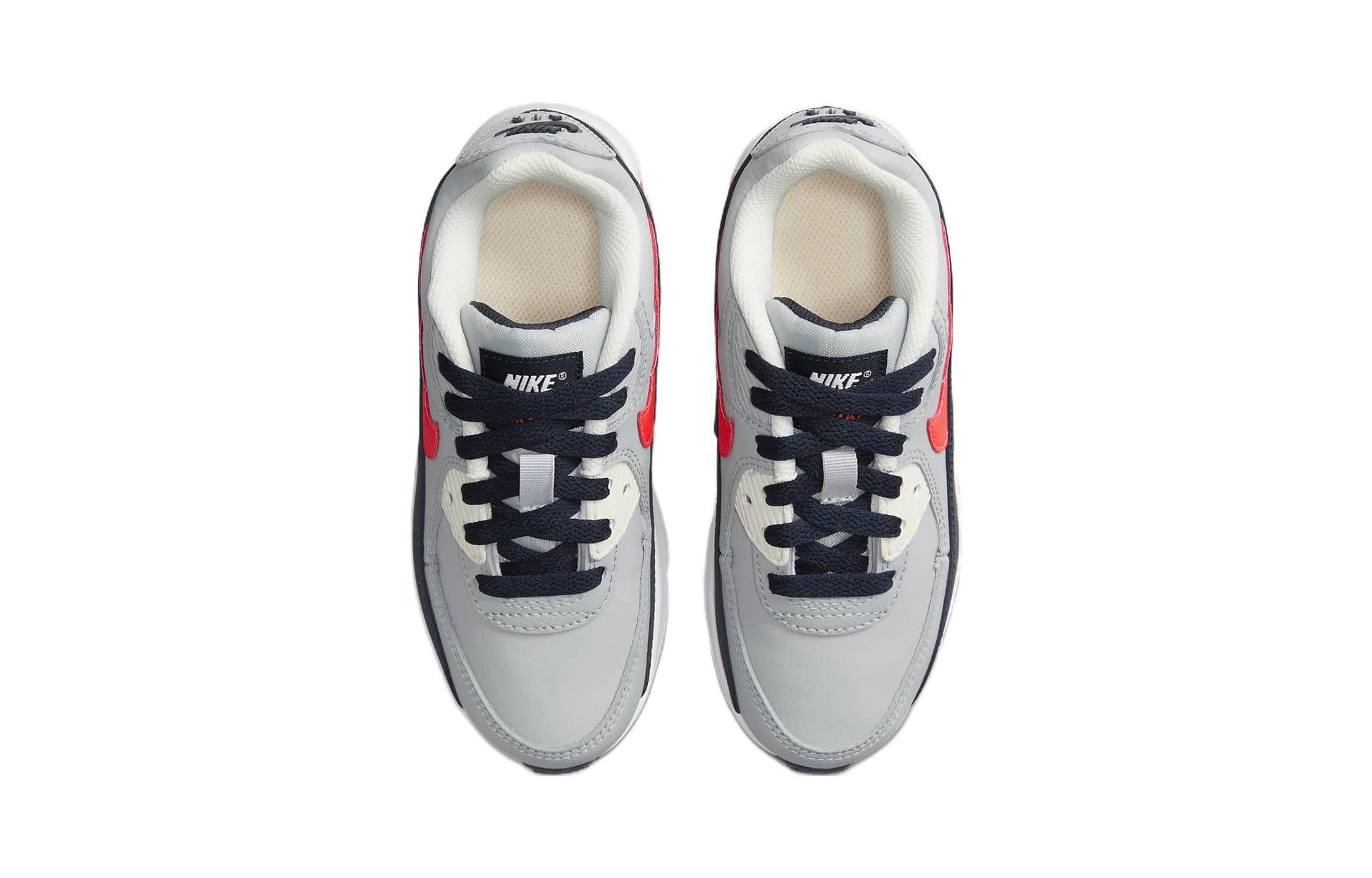 (PS) Nike Air Max 90 'Grey Bright Crimson' CD6867-021
