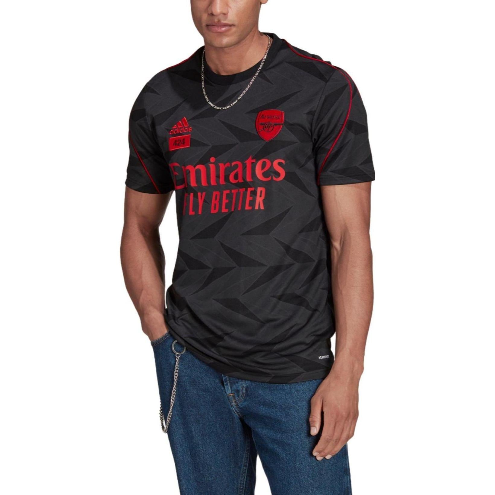 adidas x 424 x Arsenal F.C. Jersey 'Black Red' H31429