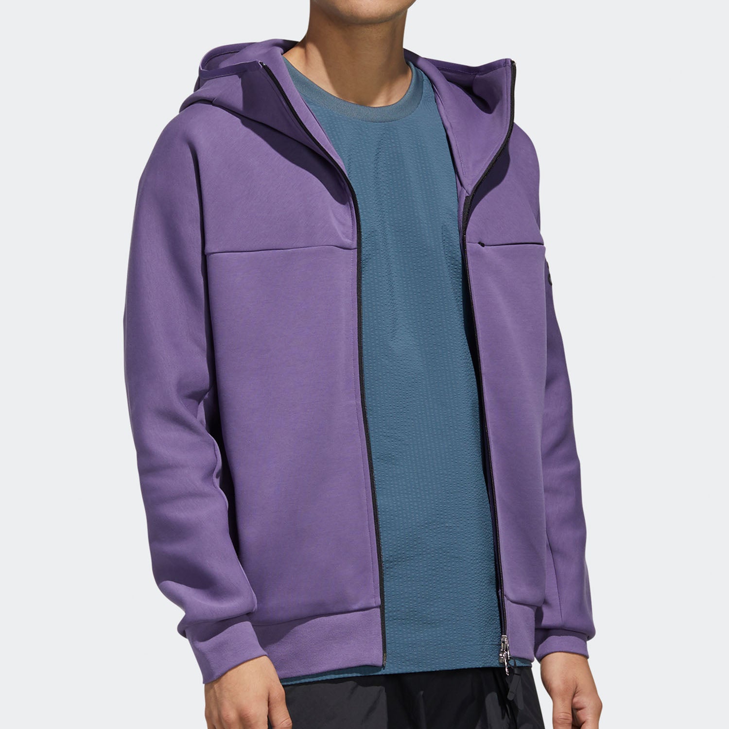 adidas O1 Htt Music Casual Sports Hooded Jacket Purple FM9389