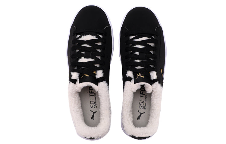 (WMNS) PUMA Vikky v2 Cat Teddy Sneakers Black 381090-01
