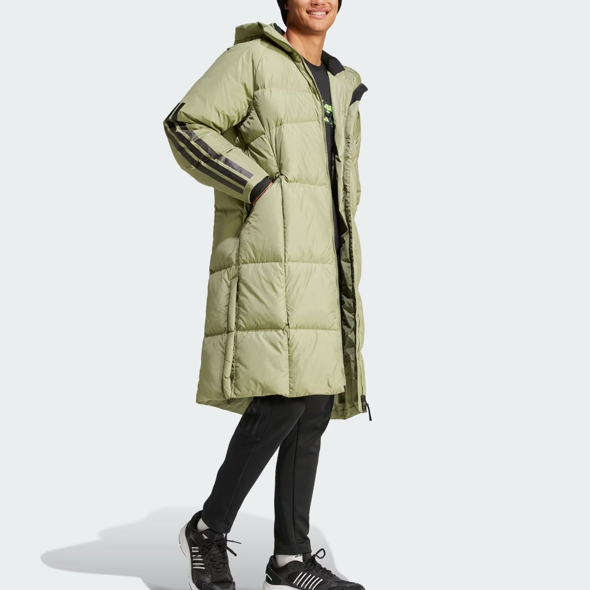 adidas Cold.Rdy Long Puffer Jacket Asia Sizing 'Olive Green' JG3839