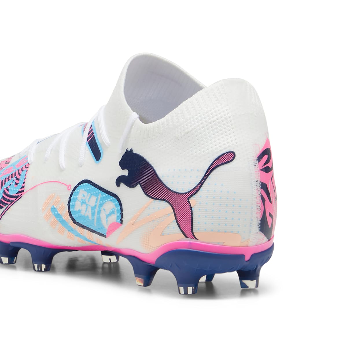 PUMA Future 7 Match Volume UP FG/AG 'White Luminous Blue Pink' 108074-01