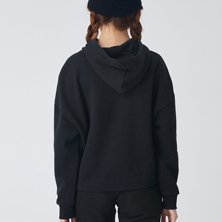 (WMNS) PUMA Metallic Nights Hoodie 'Black Gold' 587148-01