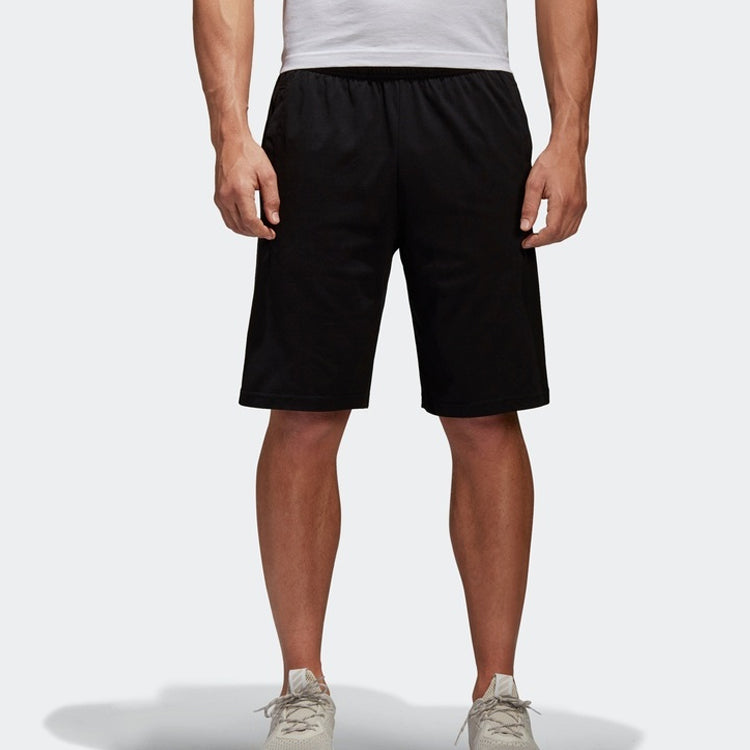 adidasEss Lin Shor SJ Sports Knit Shorts Black BS5026