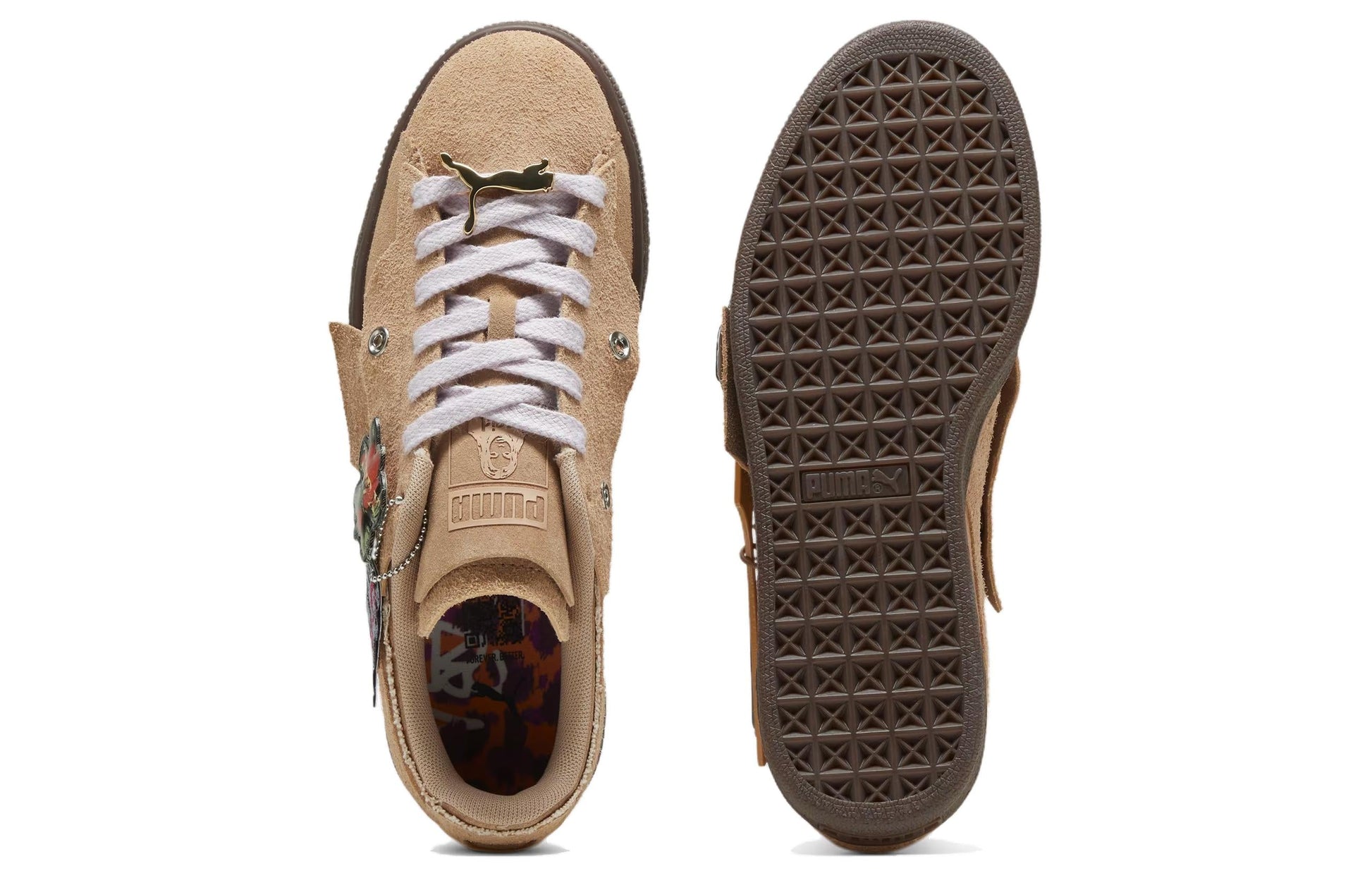(WMNS) PUMA Suede x X-Girl 'Toasted Almond' 396251-02