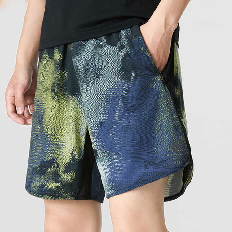 adidas Sports Running Training Shorts 'Tie Dye Black' HN9363
